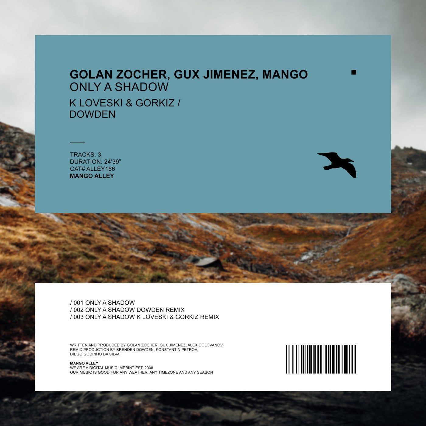 Mango, Gux Jimenez, Golan Zocher - Only a Shadow [ALLEY166]